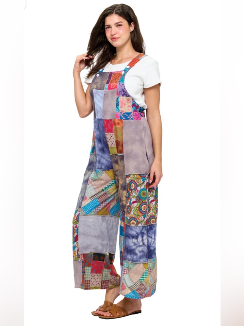 51 ❤️ Boho Print Tie Dye
Patchwork Overall